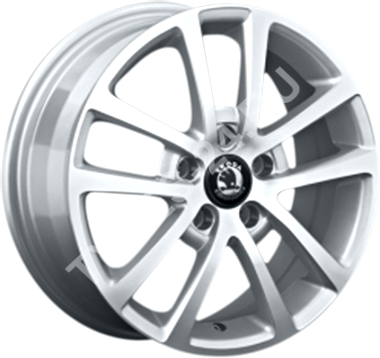 ДискSkodaSK227JxR16 PCD5x112 ET46 DIA57.1,серебристый
