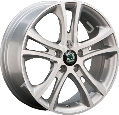 ДискSkodaSK237JxR17 PCD5x112 ET49 DIA57.1,серебристый