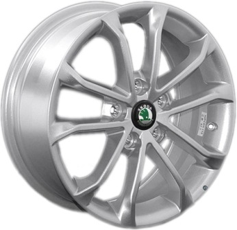 ДискSkodaSK516.5JxR16 PCD5x112 ET43 DIA57.1,серебристый