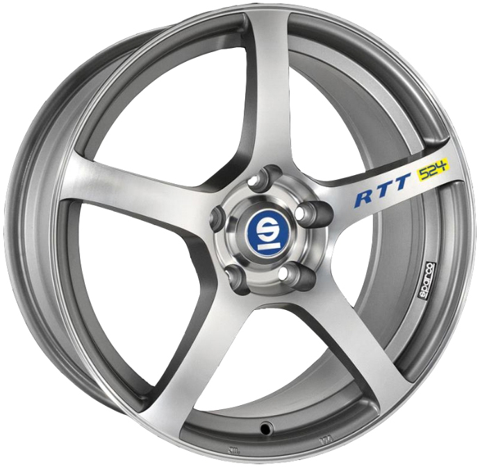 Диск Sparco RTT524 8JxR17 PCD5x114.3 ET45 DIA73.1, серебристый