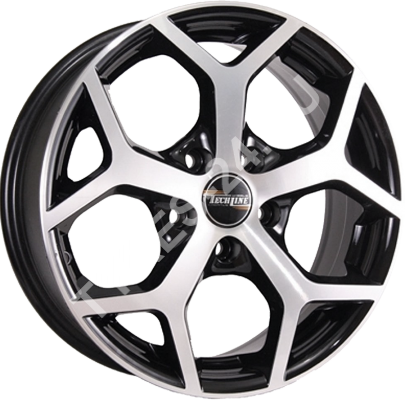 ДискTech Line5116JxR15 PCD5x110 ET37 DIA65.1,чёрный