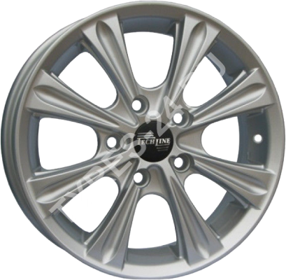 ДискTech Line5236JxR15 PCD4x114.3 ET45 DIA56.6,серебристый