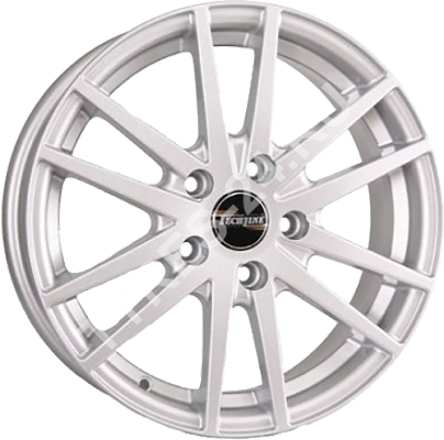 ДискTech Line5356JxR15 PCD4x100 ET45 DIA67.1,серебристый