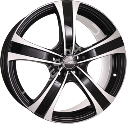 ДискTech Line5396JxR15 PCD4x100 ET50 DIA60.1,чёрный