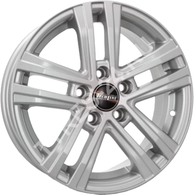 ДискTech Line5456JxR15 PCD5x100 ET40 DIA57.1,серебристый