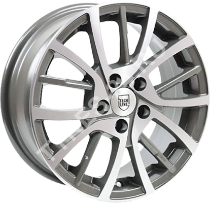 ДискTech Line5486JxR15 PCD5x100 ET40 DIA57.1,серебристый