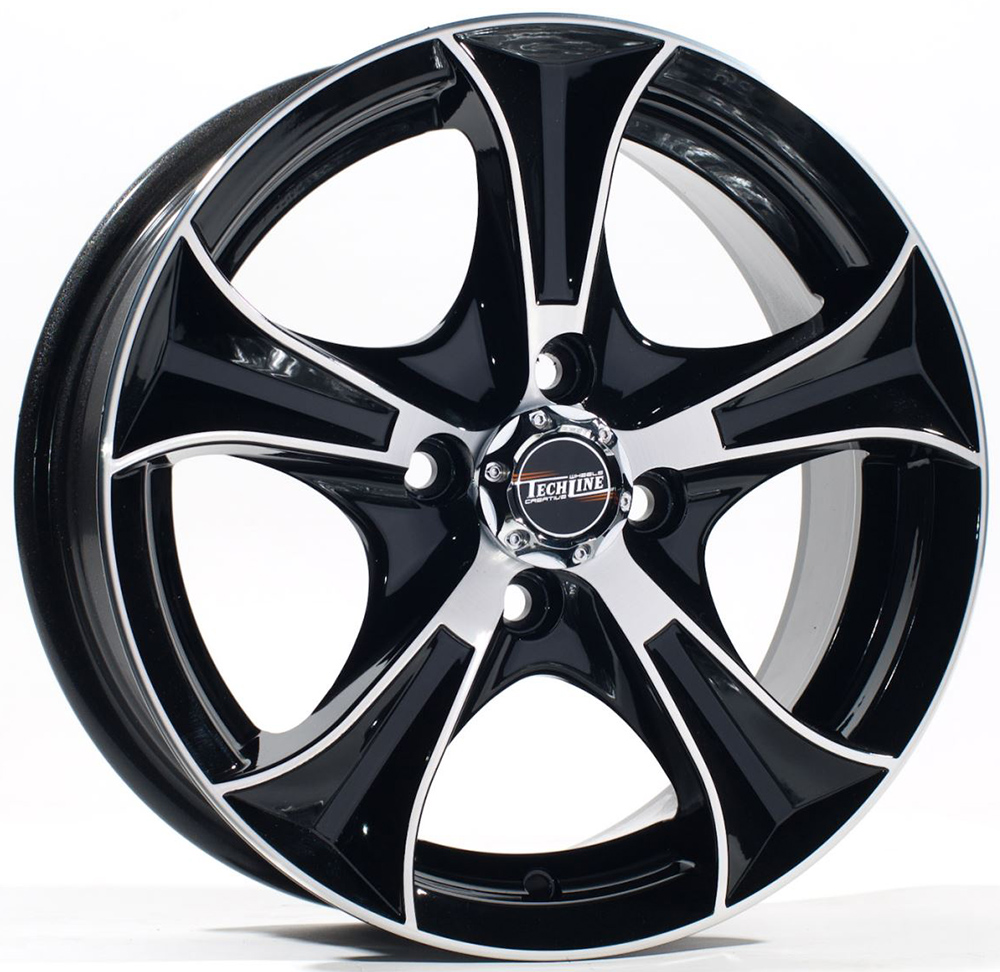 ДискTech Line6256.5JxR16 PCD5x100 ET40 DIA67.1,чёрный