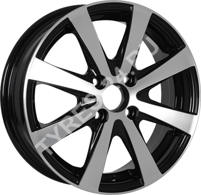 ДискTech Line6346JxR16 PCD4x114.3 ET40 DIA67.1,чёрный