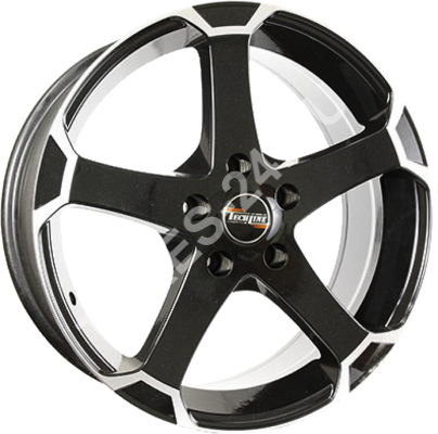 Диск Tech Line 802 8JxR18 PCD5x108 ET55 DIA63.3, чёрный