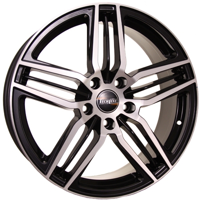 Диск Tech Line 806 7.5JxR18 PCD5x105 ET39 DIA56.6, чёрный