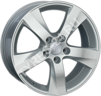 ДискToyotaTY1187JxR17 PCD5x114.3 ET39 DIA60.1,серебристый