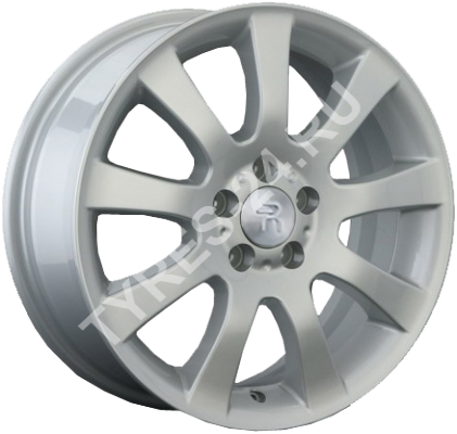 ДискToyotaTY196.5JxR16 PCD5x100 ET45 DIA54.1,серебристый