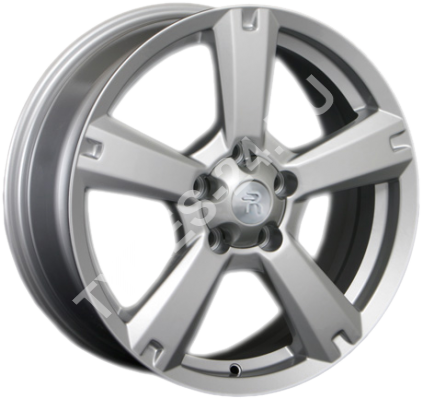 ДискToyotaTY287JxR17 PCD5x114.3 ET45 DIA60.1,серебристый