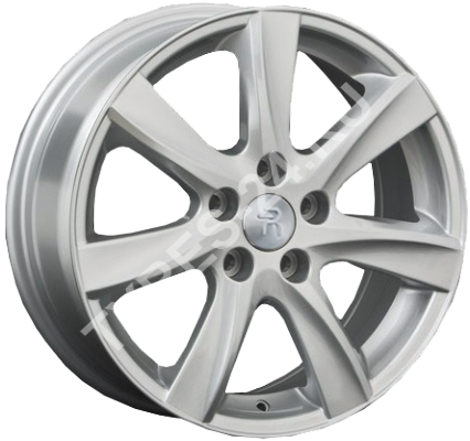 ДискToyotaTY317JxR17 PCD5x100 ET45 DIA54.1,серебристый