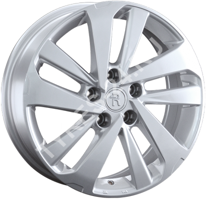 ДискToyotaTY3517JxR17 PCD5x114.3 ET35 DIA60.1,серебристый