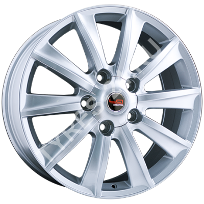 ДискToyotaTY438JxR17 PCD5x150 ET60 DIA110,серебристый