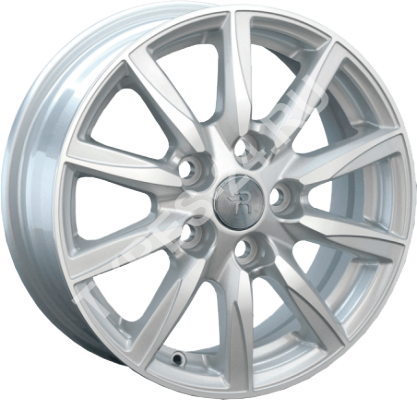 ДискToyotaTY486.5JxR16 PCD5x100 ET45 DIA54.1,серебристый