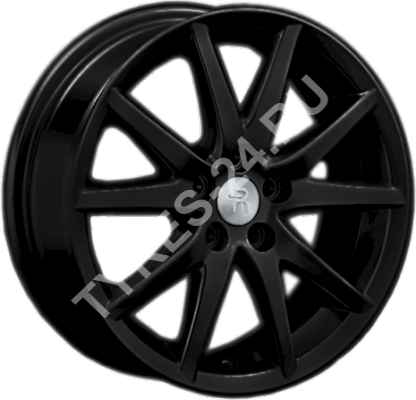 ДискToyotaTY496.5JxR16 PCD5x100 ET45 DIA54.1,чёрный