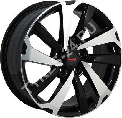 ДискToyotaTY5517JxR17 PCD5x114.3 ET45 DIA60.1,чёрный