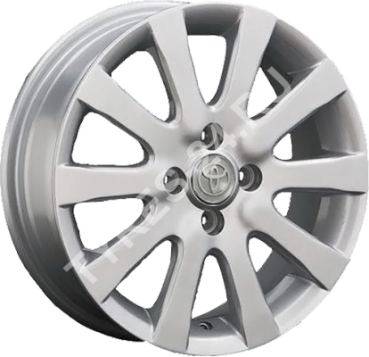ДискToyotaTY596JxR15 PCD4x100 ET45 DIA54.1,серебристый