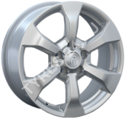 ДискToyotaTY707JxR17 PCD5x114.3 ET45 DIA60.1,серебристый