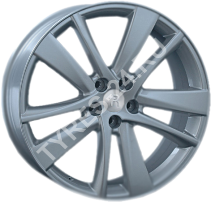 ДискToyotaTY808JxR20 PCD5x114.3 ET35 DIA60.1,серебристый