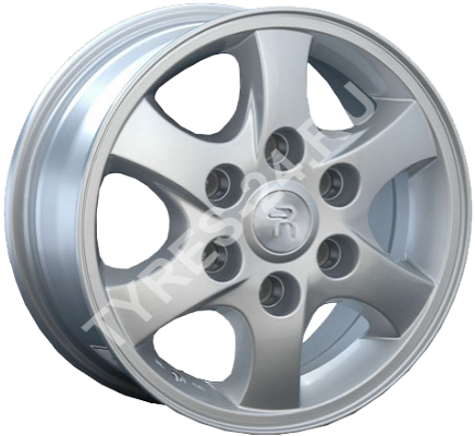 ДискToyotaTY916JxR15 PCD6x139.7 ET30 DIA106.1,серебристый