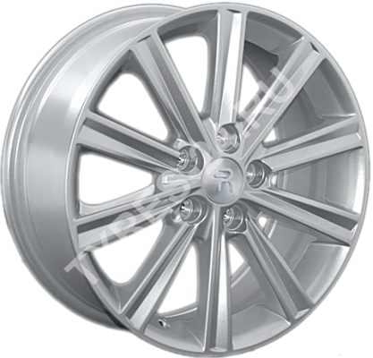 ДискToyotaTY997JxR17 PCD5x114.3 ET45 DIA60.1,серебристый