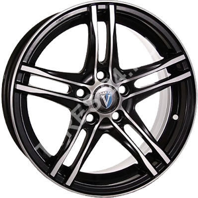 ДискVenti15056JxR15 PCD5x100 ET38 DIA57.1,чёрный