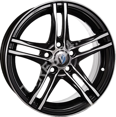 ДискVenti15056JxR15 PCD5x100 ET38 DIA57.1,чёрный