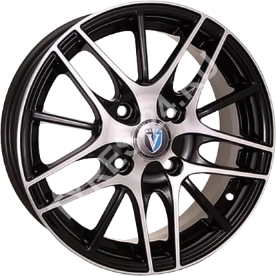 ДискVenti15066JxR15 PCD4x100 ET45 DIA54,чёрный