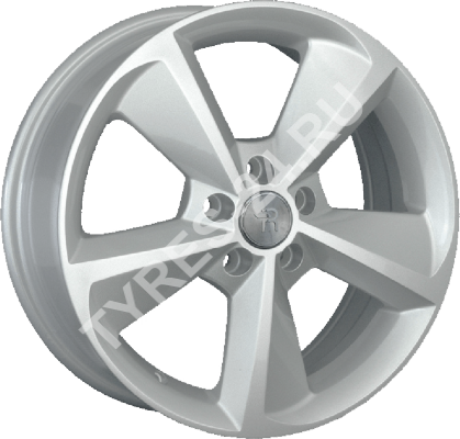 ДискVolkswagenVW1407JxR17 PCD5x112 ET45 DIA57.1,серебристый