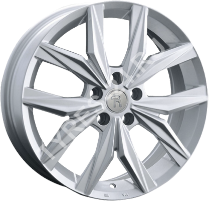 ДискVolkswagenVW2267JxR18 PCD5x112 ET43 DIA57.1,серебристый