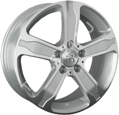 ДискVolkswagenVW2467JxR18 PCD5x112 ET43 DIA57.1,серебристый