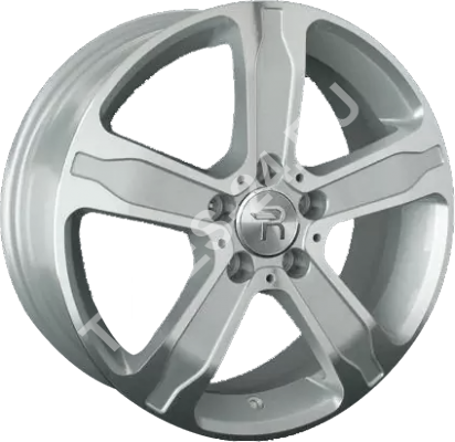 ДискVolkswagenVW2467JxR18 PCD5x112 ET43 DIA57.1,серебристый