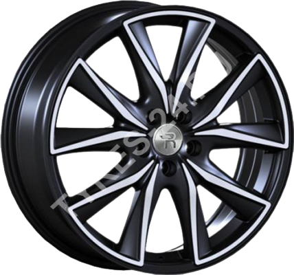 Диск Volkswagen VW269 7JxR19 PCD5x112 ET43 DIA57.1, чёрный