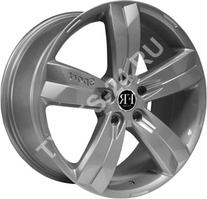 ДискVolkswagenVW4559JxR20 PCD5x130 ET60 DIA71.6,серебристый