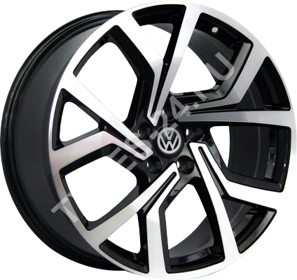 ДискVolkswagenVW541 Concept7JxR17 PCD5x112 ET49 DIA57.1,чёрный