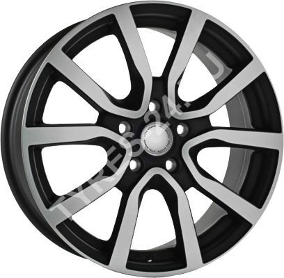 ДискVolkswagenVW678JxR17 PCD5x112 ET41 DIA57.1,чёрный