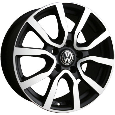 ДискVolkswagenVW677JxR16 PCD5x112 ET45 DIA57.1,чёрный