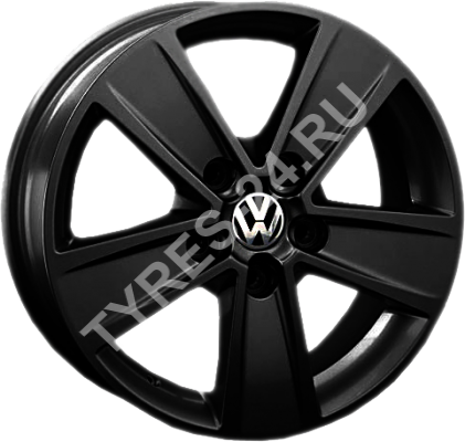 ДискVolkswagenVW766.5JxR16 PCD5x120 ET51 DIA65.1,чёрный