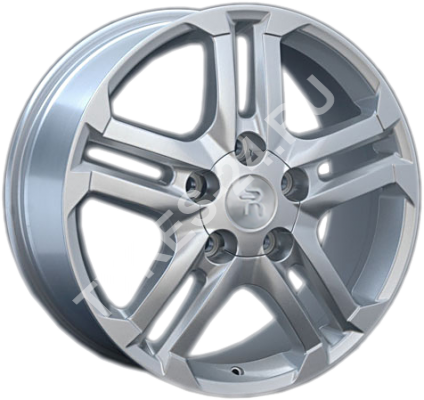 ДискVolvoV296.5JxR16 PCD5x108 ET53 DIA63.3,серебристый