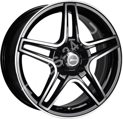 ДискX-RaceAF-097JxR17 PCD4x100 ET38 DIA60.1,чёрный