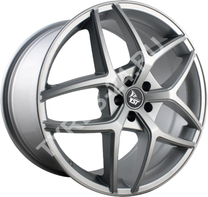 ДискY.S.T.X-195.5JxR14 PCD4x100 ET49 DIA56.6,серебристый