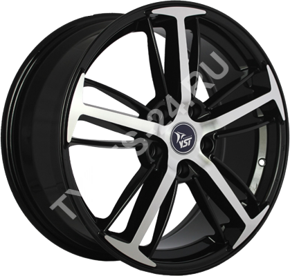 ДискY.S.T.X-297JxR18 PCD5x114.3 ET48 DIA67.1,чёрный