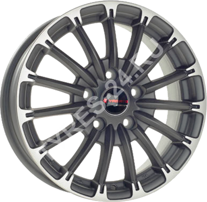 ДискYamatoAsakura6JxR15 PCD4x100 ET40 DIA56.6,серый