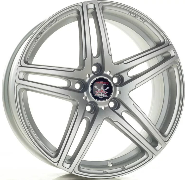 ДискYamatoAsikaga Esimoti7JxR17 PCD5x114.3 ET39 DIA60.1,серебристый