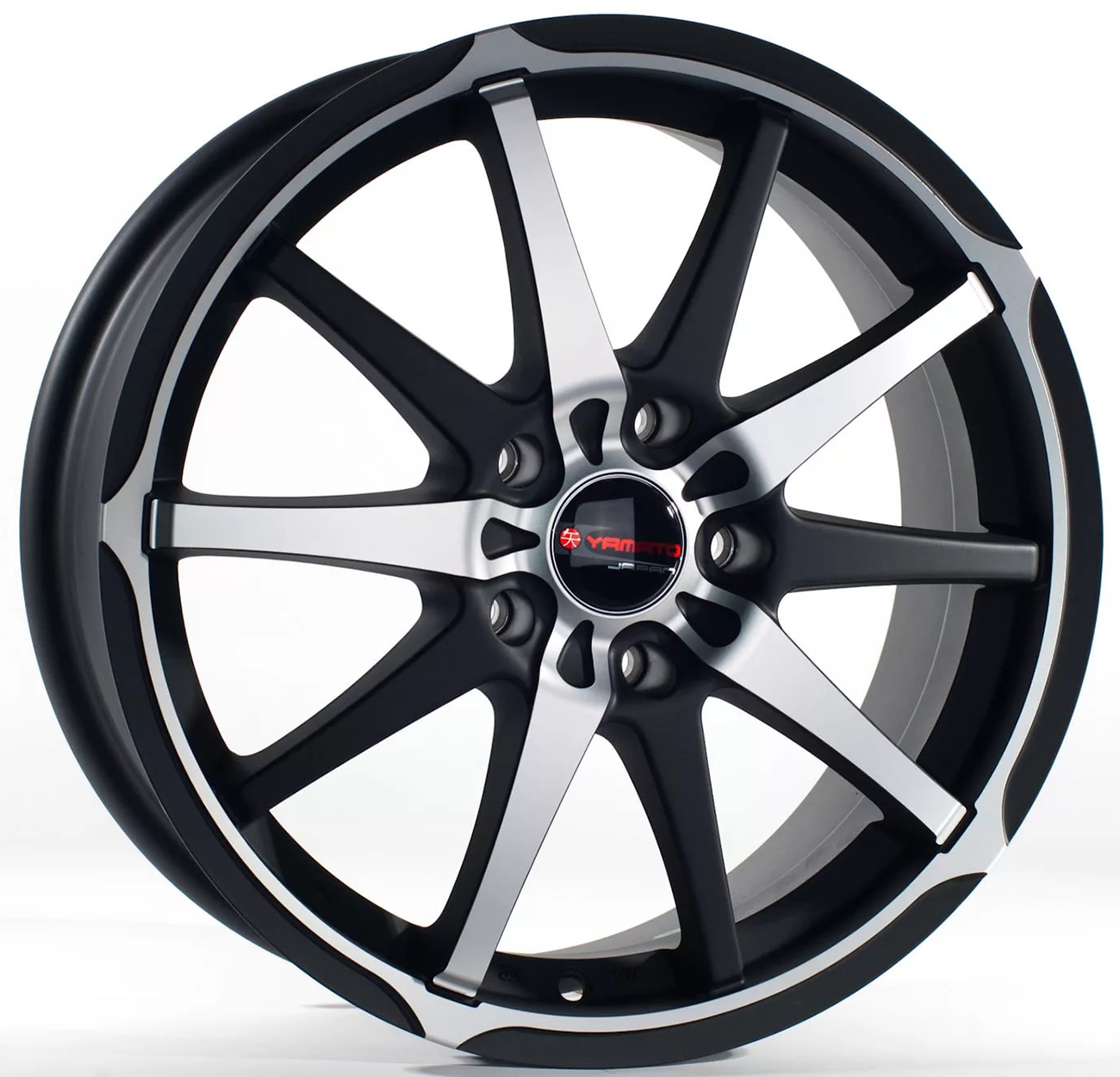 ДискYamatoFukuoka6JxR15 PCD5x100 ET38 DIA57.1,чёрный