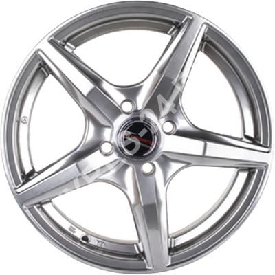 ДискYamatoTakiro6JxR15 PCD5x105 ET39 DIA56.6,серебристый