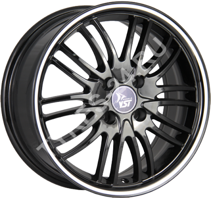 ДискY.S.T.X-186JxR15 PCD5x105 ET39 DIA56.6,чёрный